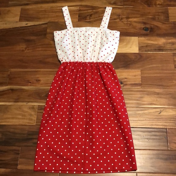 Last chance!! Vintage red and white polka dot dress by Toni Todd - Picture 7 of 12